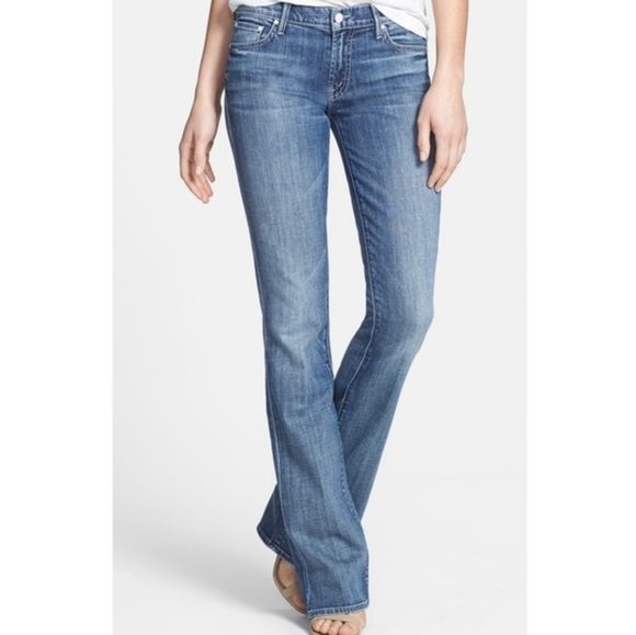 MOTHER Denim - MOTHER The Outsider Denim Jeans in Hooked Wash Low Rise Bootcut size 28